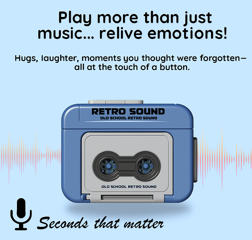 Retro Musical Keychain